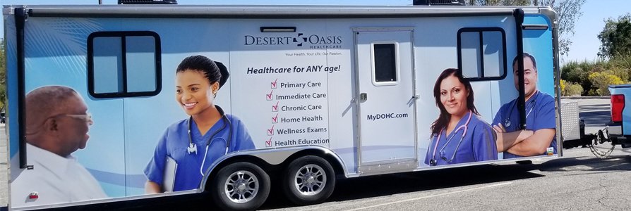 DOHC mobile health clinic trailer